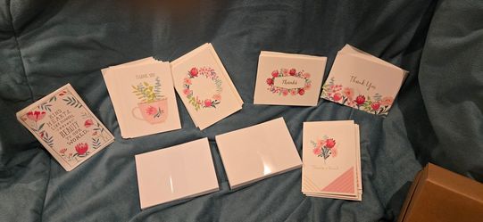 New Hallmark Floral Thank You Greeting Cards Bundle