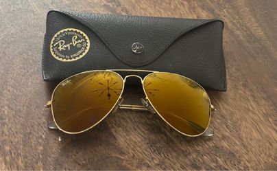 gold raybans sunglasses women