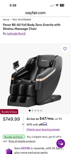 Realrelax bs-02. Massage chair