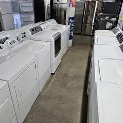 Blow Out Sale Warehouse Full Of Nice Like Brand New Washer Dryer Fridge Stove Oven Stackable Free Warranty Only 65for Financing 90day TO Pay 