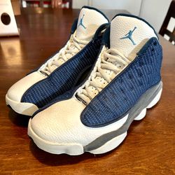 Air Jordan 13 Retro Navy and Flint Grey -Men’s Size 7 (# 310004-140)