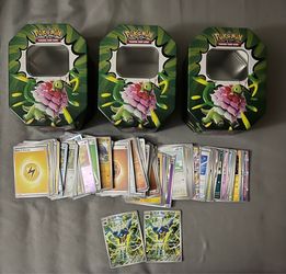 Pokémon TCG Tins x3 with Cards Bundle