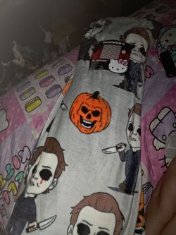 Friday the 13th Halloween Blanket full/queen