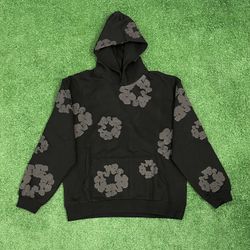 Black Washed Denim Tears Hoodie