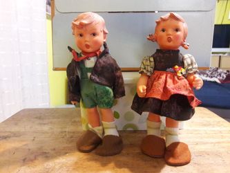 Vintage 1950s 8" Hummel Goebel Vinyl Figurines