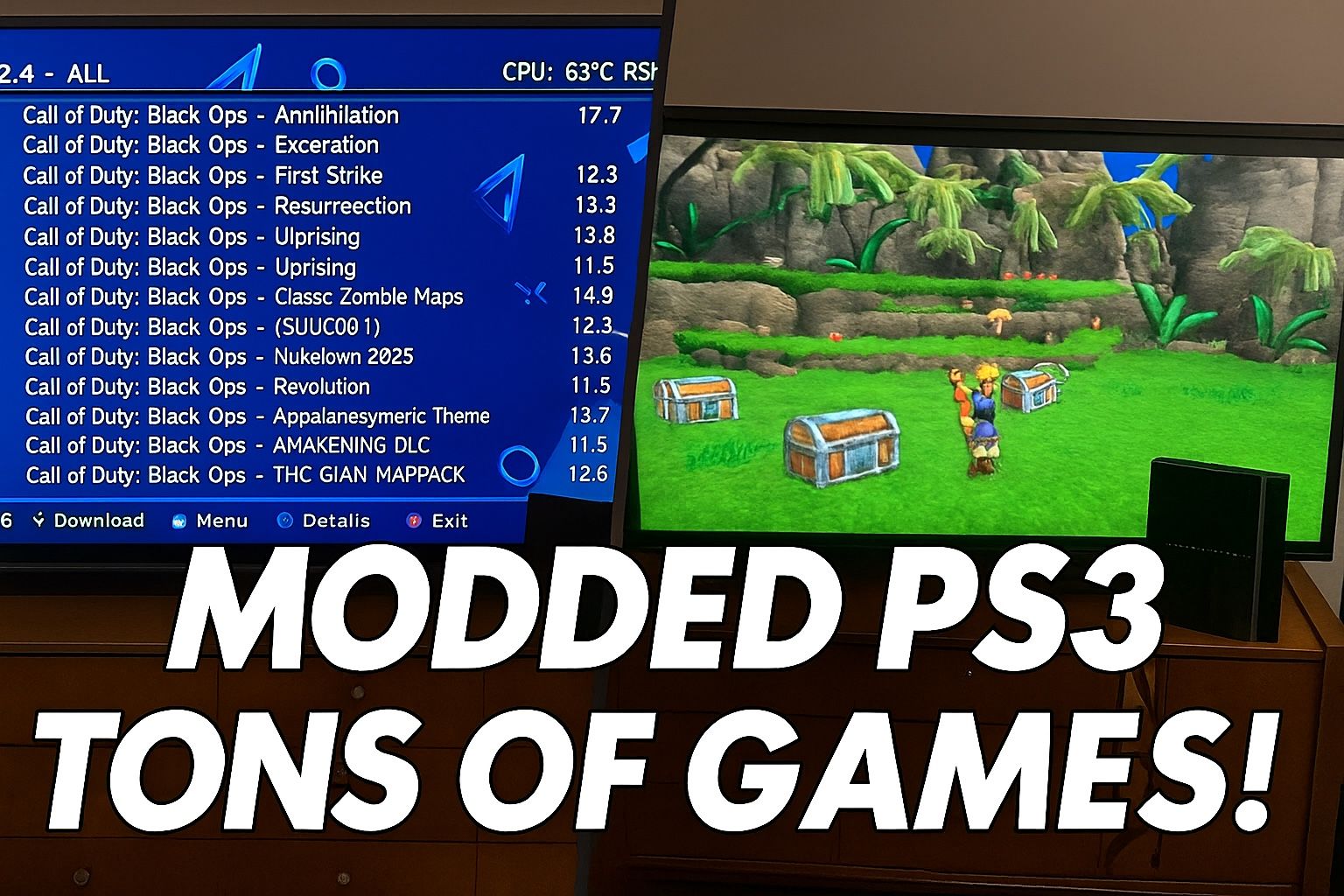 PS3 W/ Games Pre-Installed