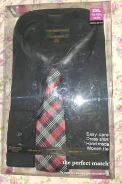 NIB Men's Dress Shirt & Tie Set - 2XL (Colours by Alexander Julian)