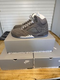Jordan 5 Wolf Grey Sizes 10.5 and 11