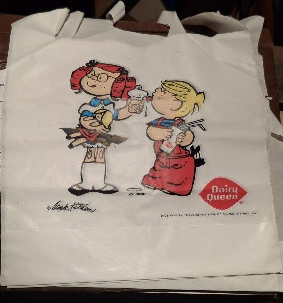 Dennis the Menace Dairy Queen Bag 1978