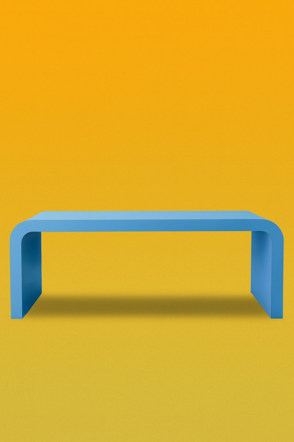 Modern Blue Waterfall Console / Sofa Table