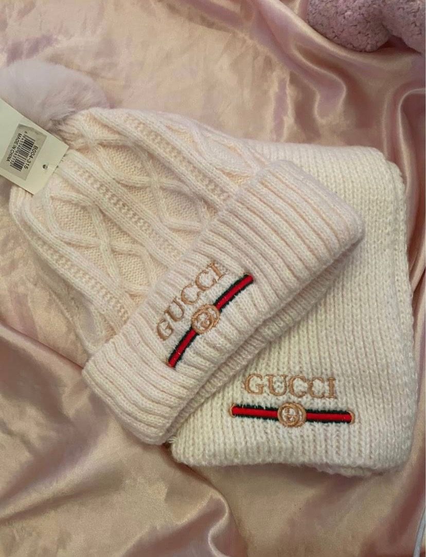 Gucci Beanie & Scarf Set