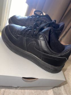 Kids Black Air Force 1s