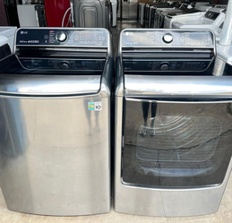 LG Front Load Set Stainless Steel SteamDry