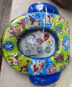 Paw patrol potty training seat with handles and stickers