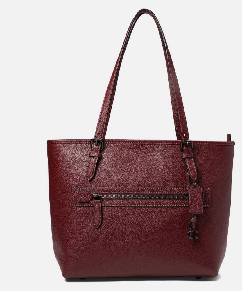 Coach Polished Pebble Leather Taylor Tote Cardinal One Size