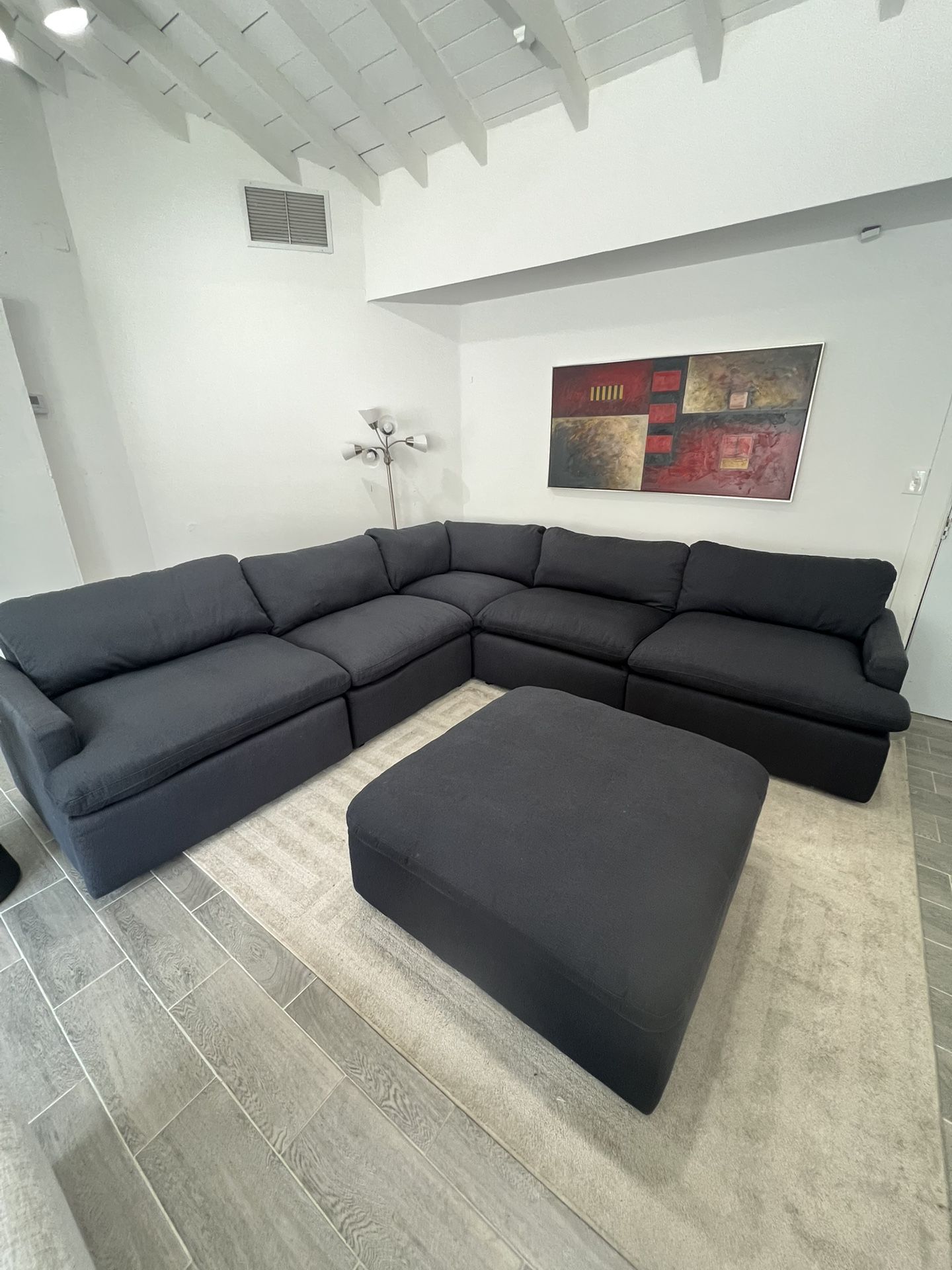 Sectional Power Recliner American Signature Sofa Ottoman Couch FREE DELIVERY
