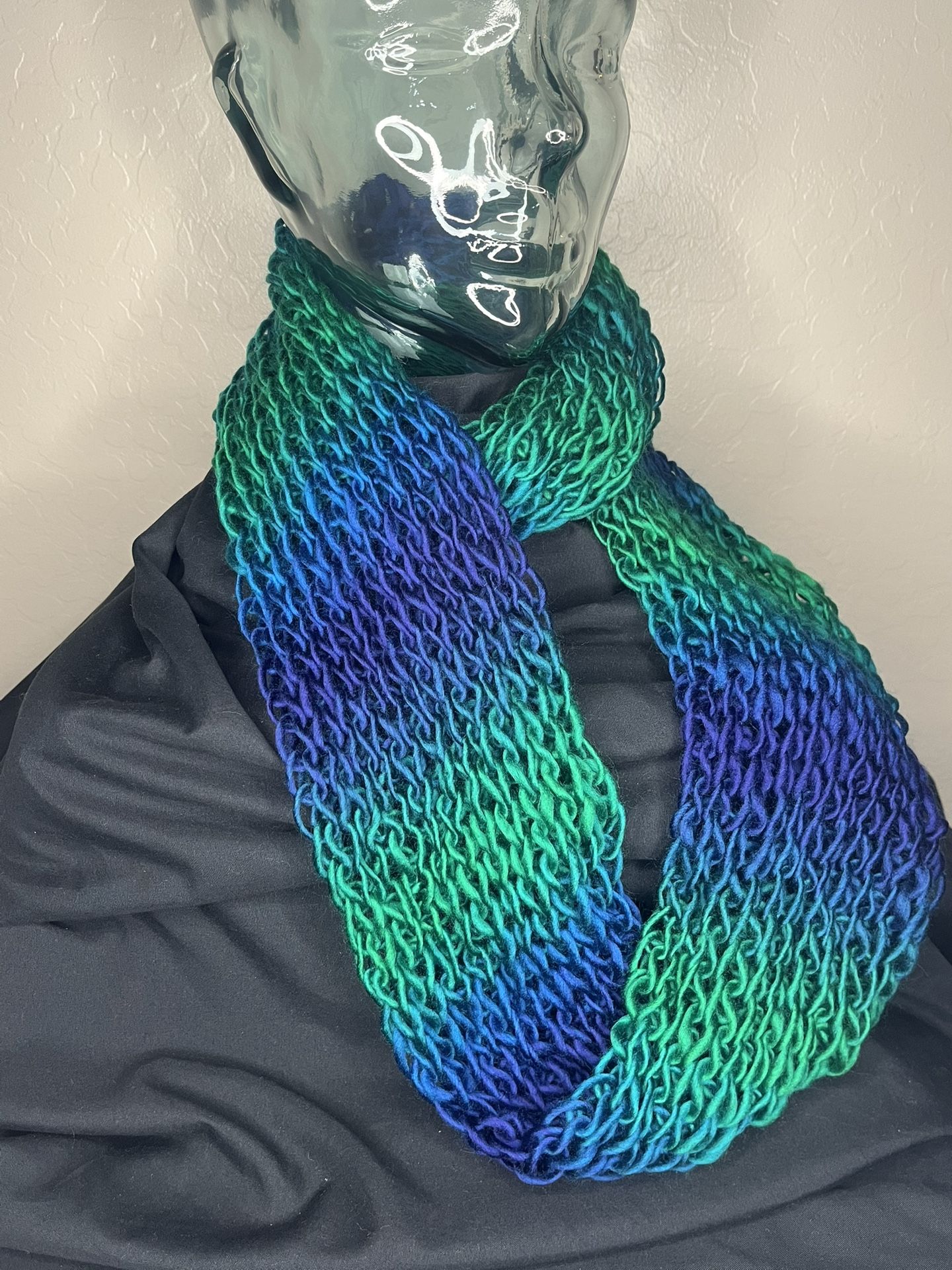 Women’s Hand Knit Infinity Scarf (wrap)