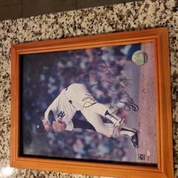 Autographed Goose Gossage framed picture smoke free pet free home