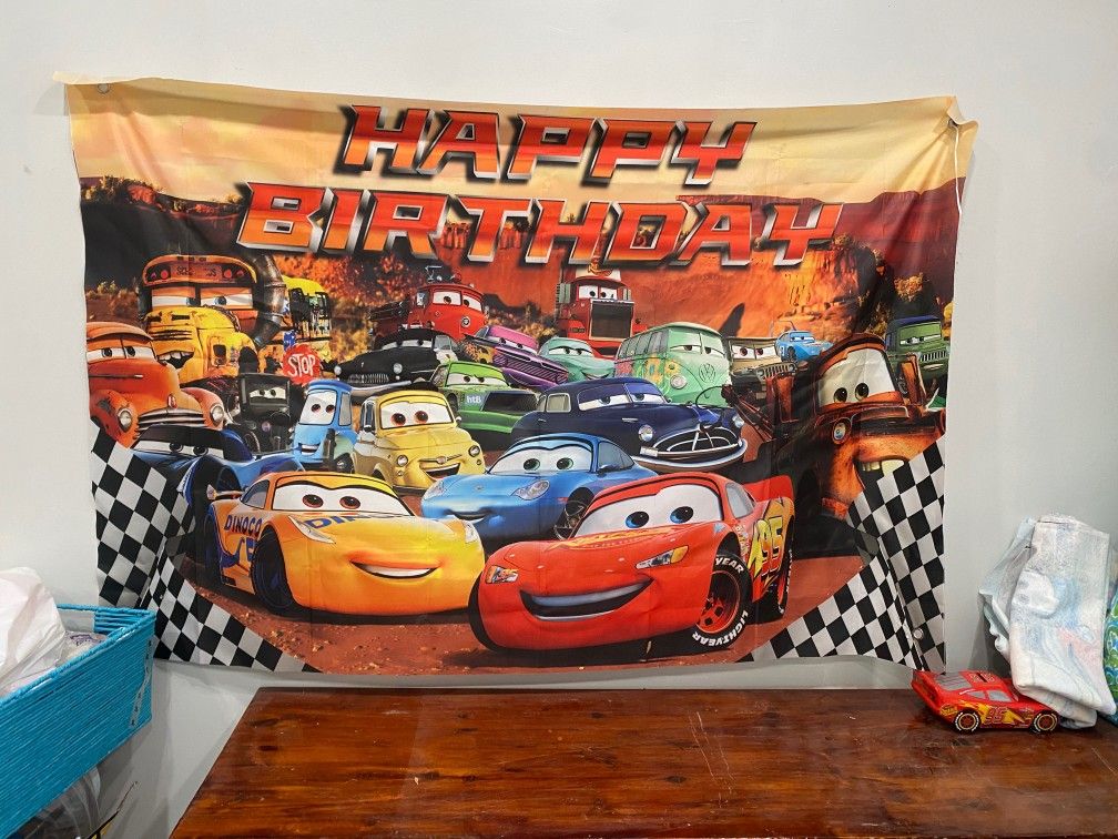 Disney Cars Birthday Banner