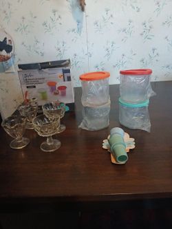 Ice Cream Container and Silicone lids c
