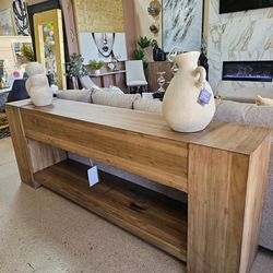 New Solid Wood Contemporary Console Table, TV Stand, Sideboard