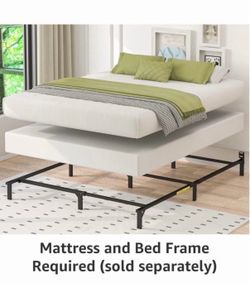 NEW Amazon Basics King 7” Smart Box Spring Bed Base Foundation in Box