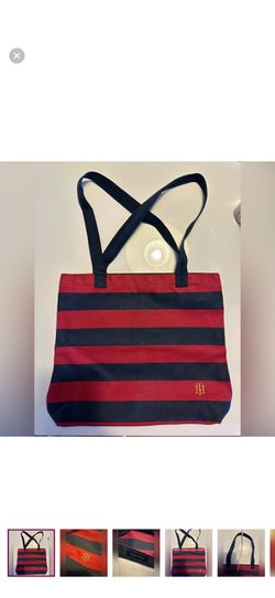 * BRAND NEW * Tommy Hilfiger Tote Bag, Canvas, signature stripe LIMITED EDITION