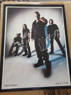 Disturbed Autographed Framed Photo - Asylum