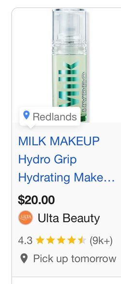 Milk hydro grip primer 10 dollars