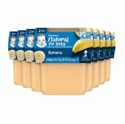 Gerber 2nd Foods Banana Baby Food – Full Case – 16 Tubs
