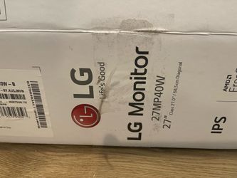 NEW LG 27” IPS Monitor – 27MP40W – In Box