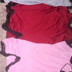 4pcs Women’s Solid Color Nightgowns 