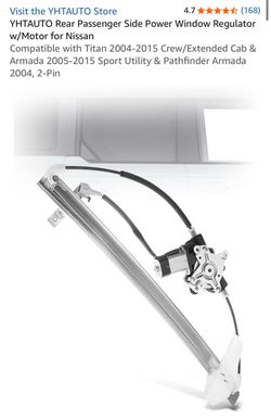 YHTAUTO Rear Power Window Regulator with Motor