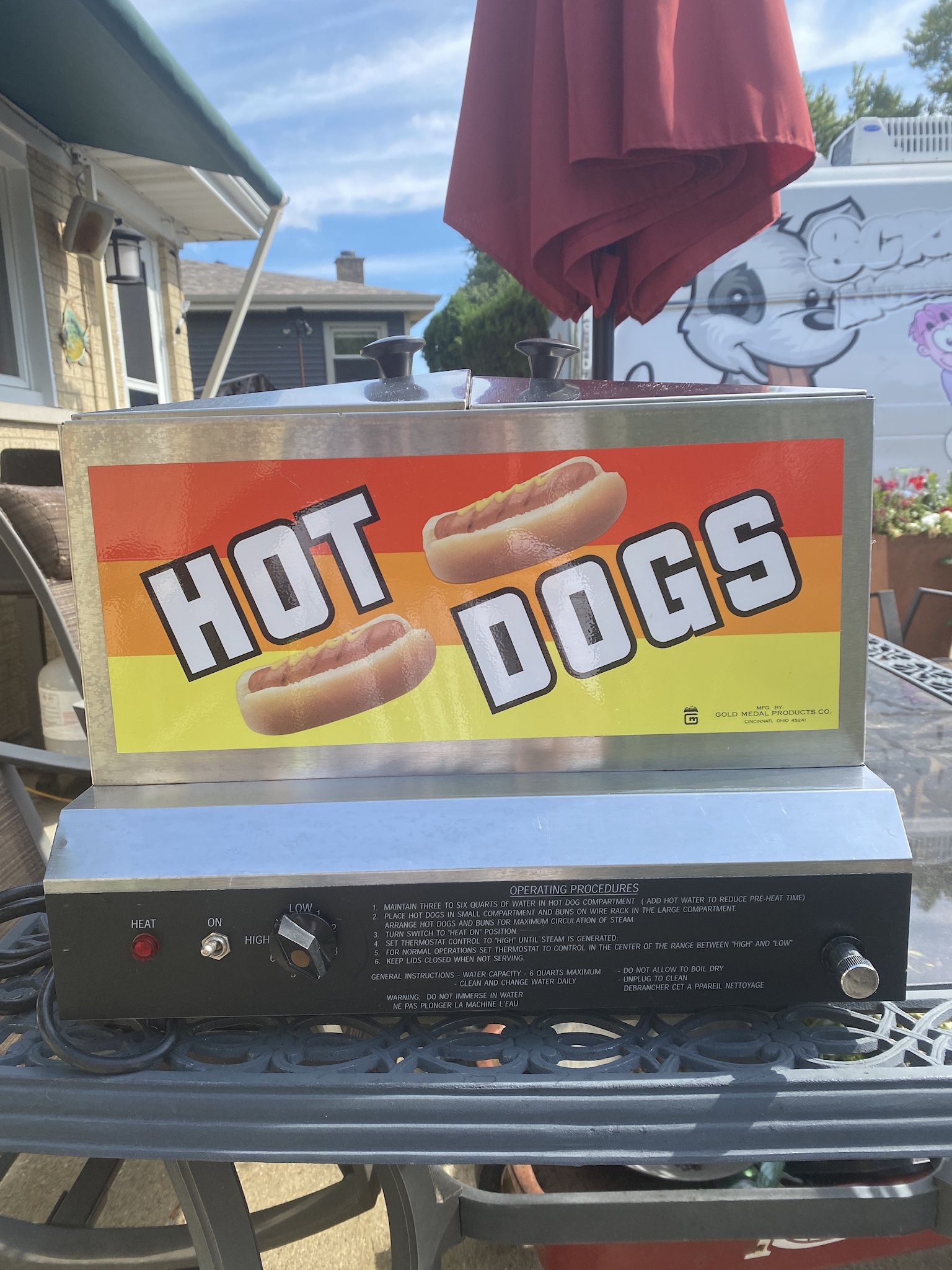 Gold Medal Steamin Demon Commercial Hot Dog Steamer W/baskets