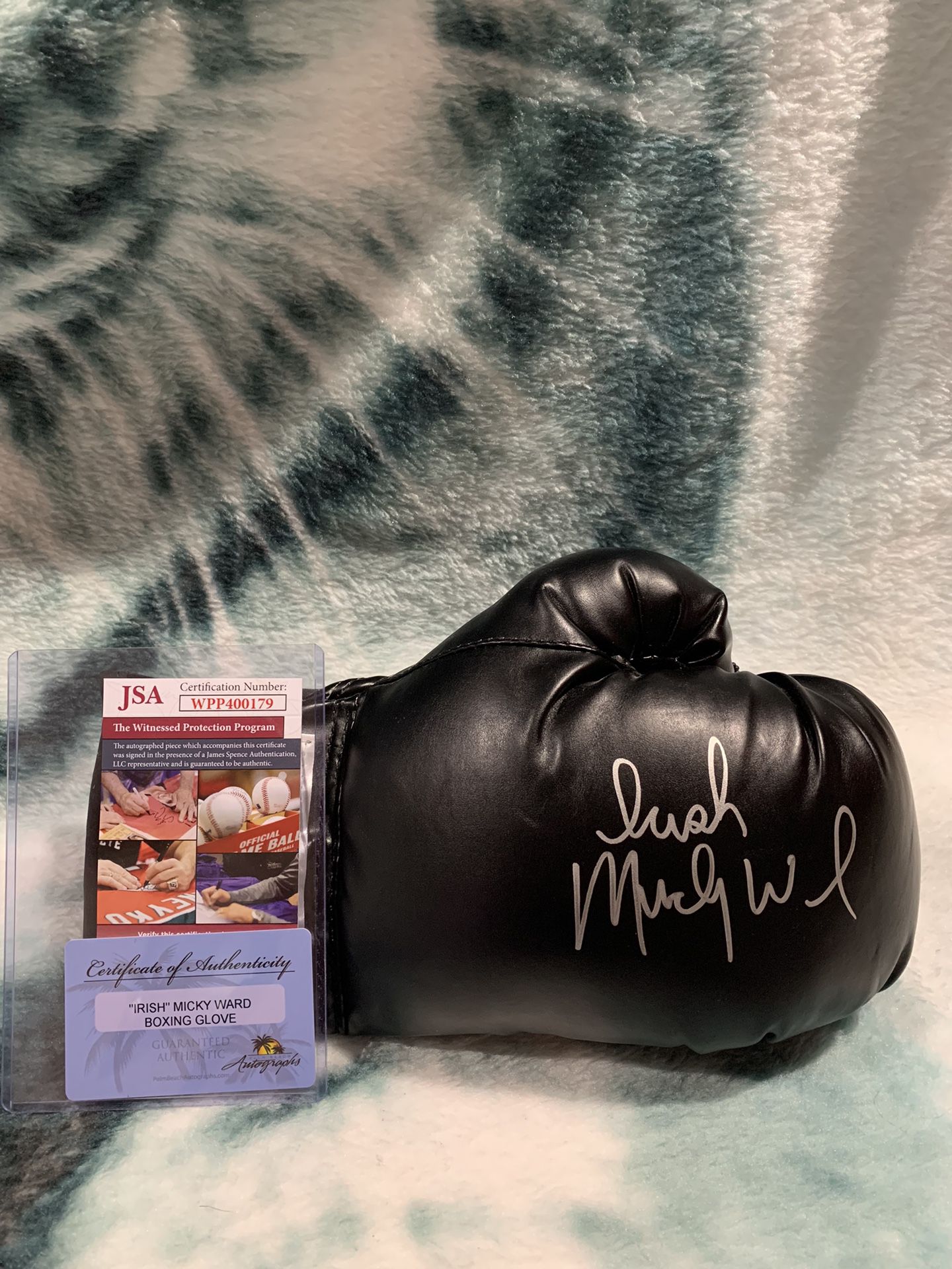 “Irish” Mickey Ward Autographed Boxing Glove W/Case