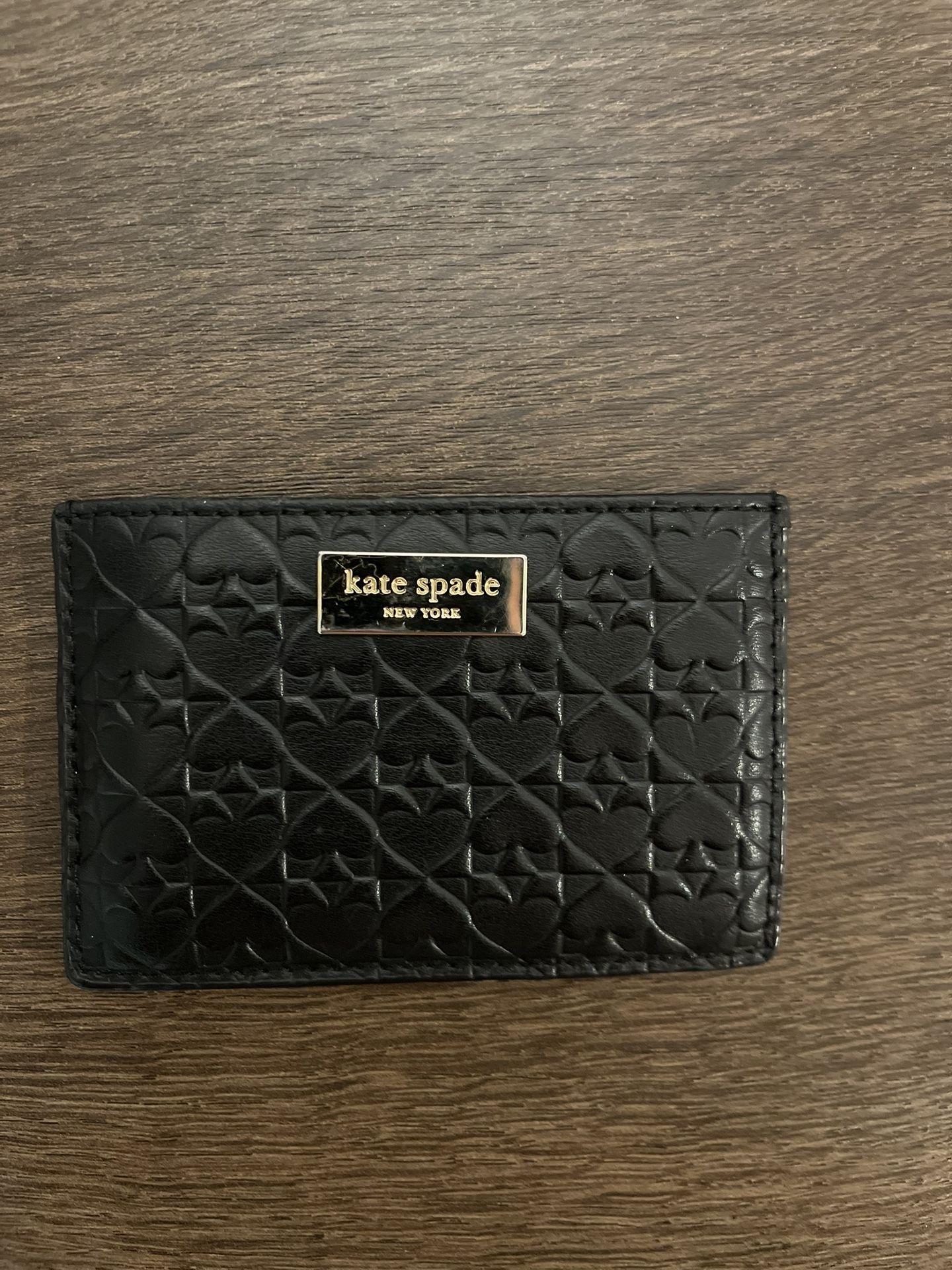 Kate spade embossed card holder