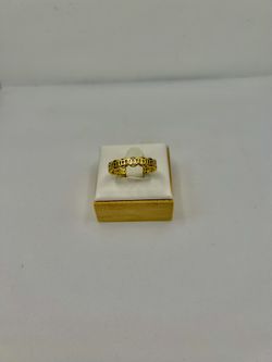 Gold Asian Coin Ring - Size 8.75
