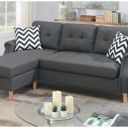 SECSIONAL SOFA BLUE GREY POLYFIBER ☎️ 1714586,2564