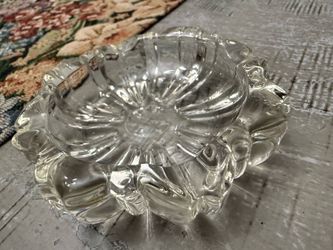 Vtg Fostoria Glass Ashtray Trinket Dish Vintage Mid-Century Modern 1950 Small 3"