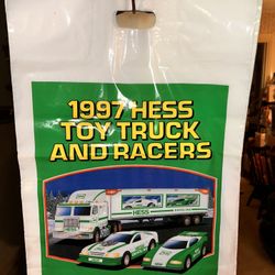 1997 Hess Truck And Racer Plastic Bags