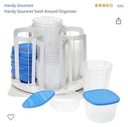 Handy gourmet swirl organizer