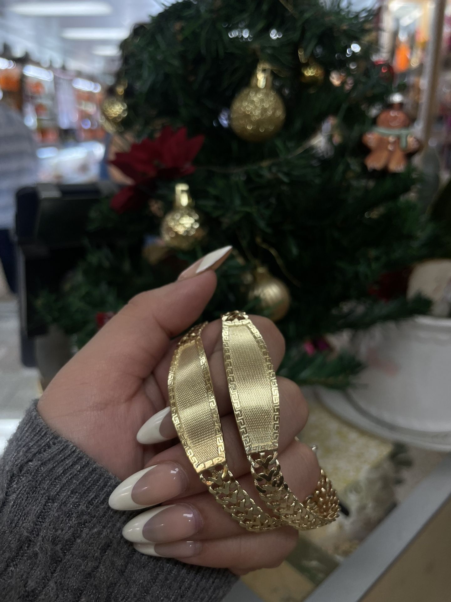 Esclava De Placa Con Slabon Petatillo En 14k