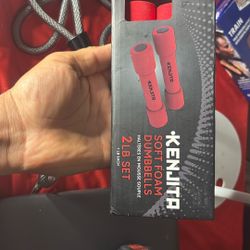 Soft Foam Dumbbells 2 Pound Set 1lb Each