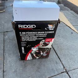 K-400 AutoFeed Drain Cleaning Snake Auger 120-Volt Drum Machine and C-32IW 3/8 in. x 75 ft. Cable + Tool Set & Gloves