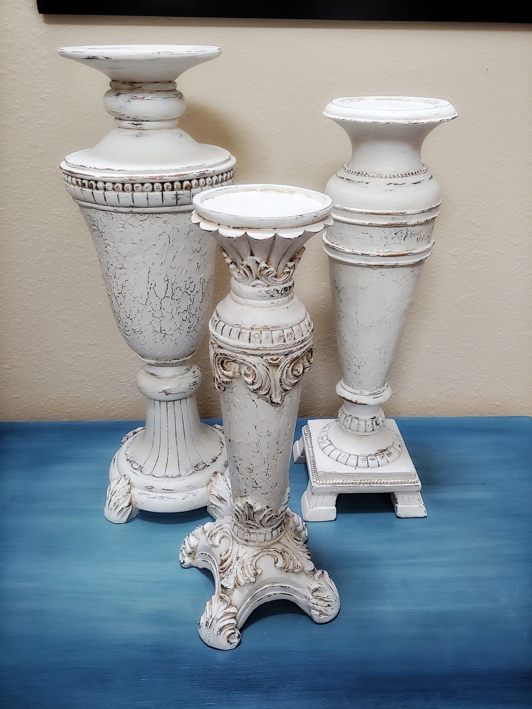 Painted candle holders