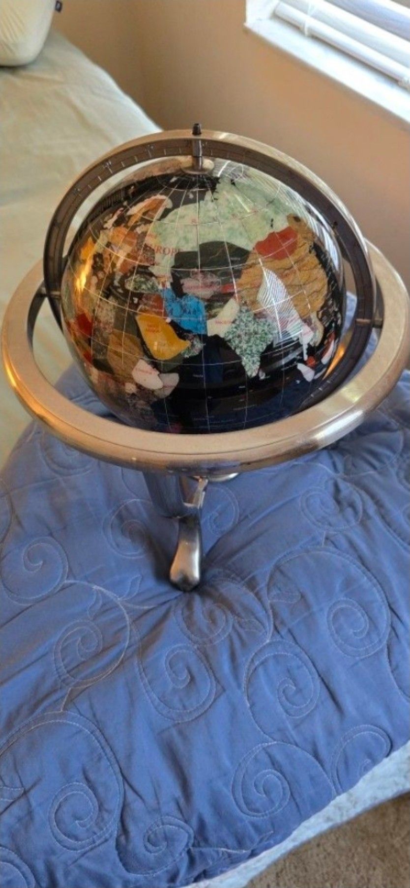 Precious Stone World Globe
