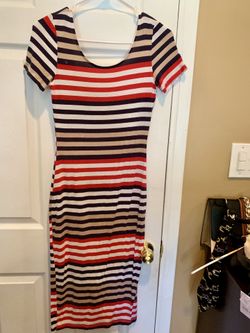 Striped bodycon dress