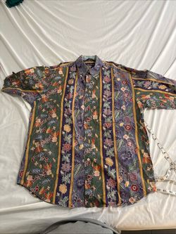 Vintage Nautica Floral Button-Down Shirt men’s large $20