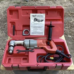 Milwaukee Right-Angle drill with case.