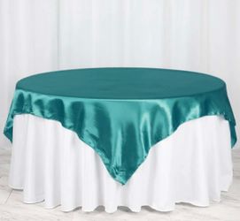 Jade/ turquoise overlays and chair bows